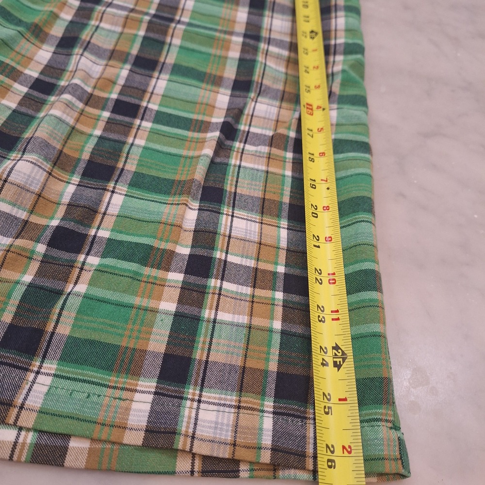 Vtg‎ Y2K Red Ape Plaid Shorts Mens 4XL (w42) Green Checkered Streetwear Skater - Picture 3 of 7